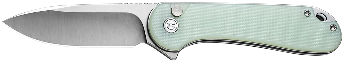 Elementum II  EDC 2.96" Folding Drop Point Plain Knife - Natural G10 Handle