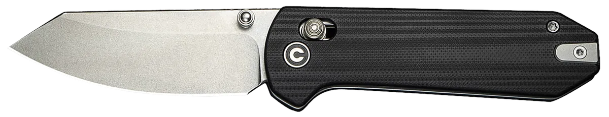 Yonder 2.88" Folding Spey Point Plain Knife -  Black