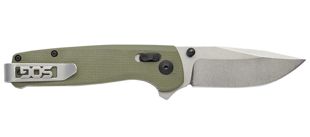Terminus XR 2.95" Clip Point Folding Knife - OD Green