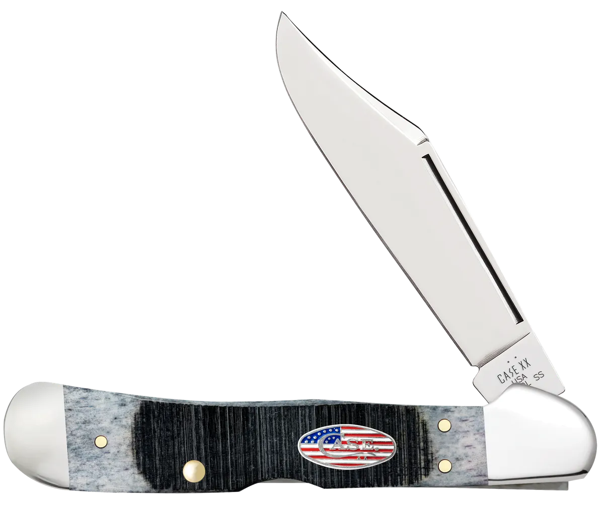 CopperLock Stars & Stripes 2.99" Wharncliffe Plain Folding Knife