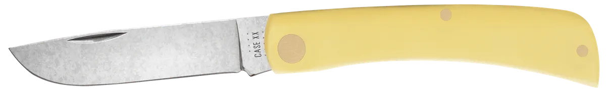 Sod Buster Jr. 2.80" Skinner Plain Folding Knife - Yellow