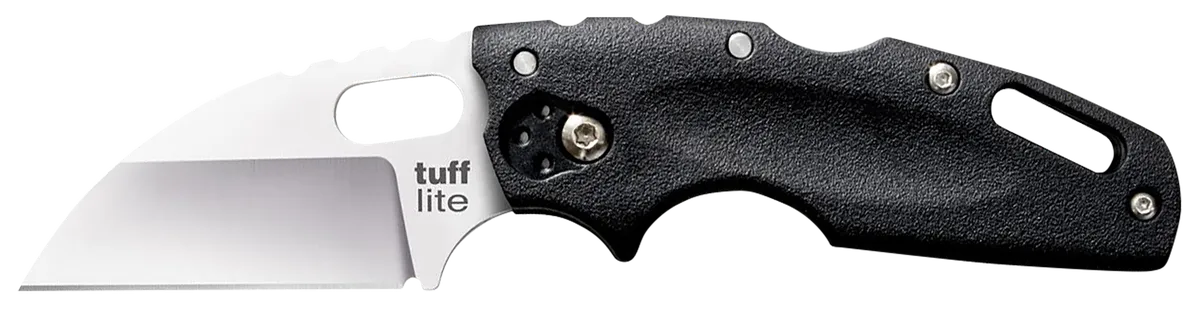 Tuff Lite 2.50" Folding Sheepsfoot Plain Blade Knife - Black