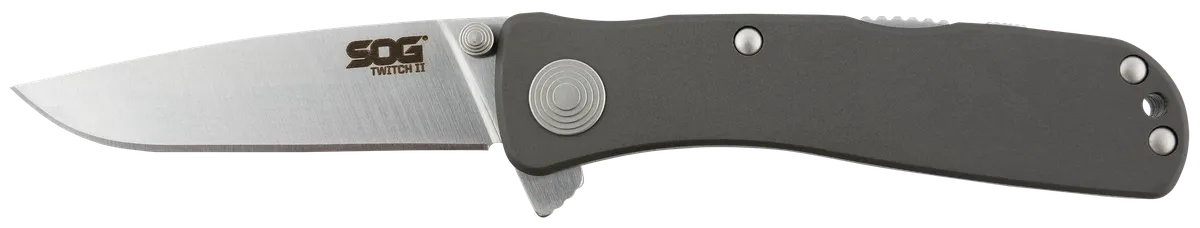 Twitch II 2.65"  Drop Point Folding Knife - Gray