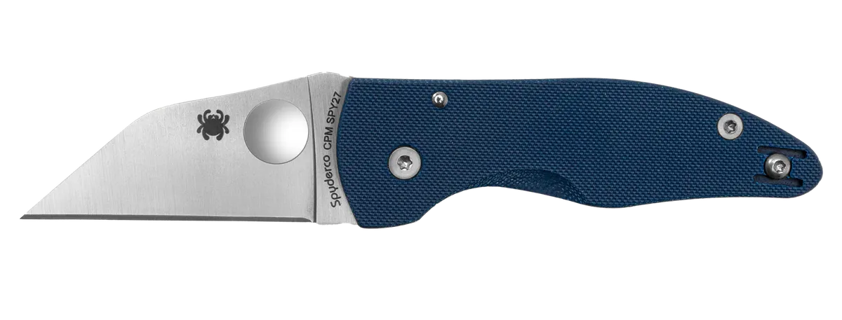 MicroJimbo 2.45" Wharncliffe Plain Blade Folding Knife - Cobalt Blue