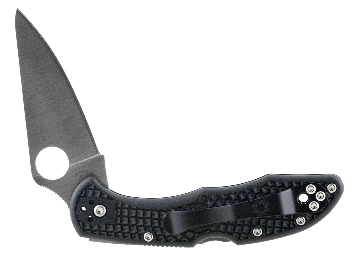 Delica Folder 2.88" Flat Ground Plain Blade Folding Knife