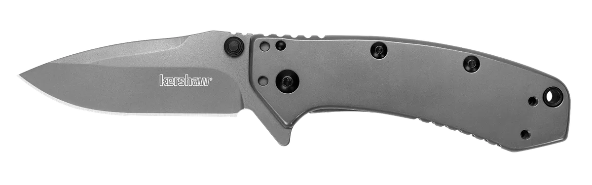 Cryo 2.75" Folding Drop Point Plain Blade Knife - Gray
