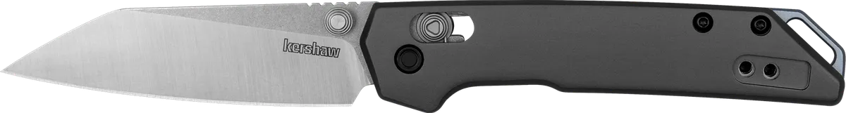 Iridium Mini 3" Folding Reverse Tanto Plain Blade Knife - Gray