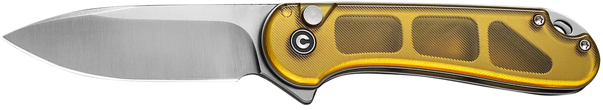 Elementum II  EDC 2.96" Folding Drop Point Plain Knife - Ultem Handle