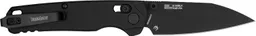 Bel Air 3" Folding Reverse Tanto Plain Blade Knife - Black