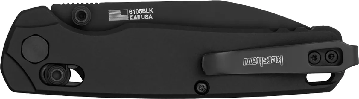 Bel Air 3" Folding Reverse Tanto Plain Blade Knife - Black