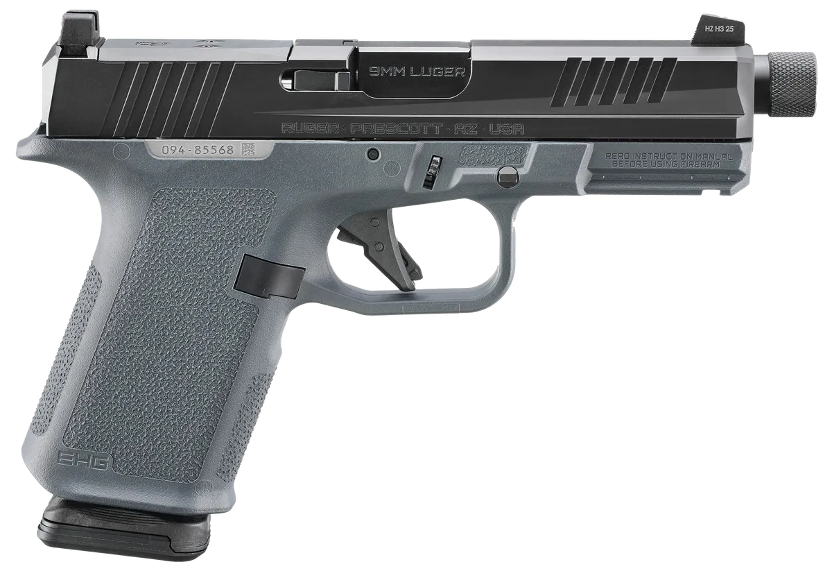 RXM 4" Threaded 15 Round 9mm Luger Pistol - Stealth Gray