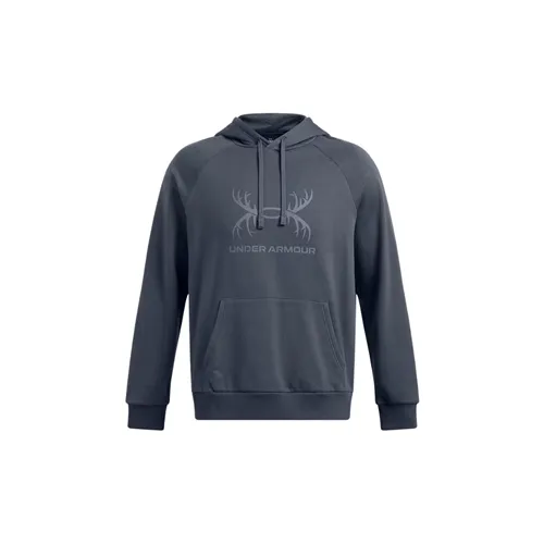 Downpour Gray - Men's UA Rival Fleece Antler Hoodie
