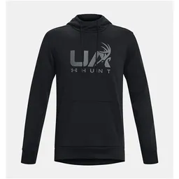 Black - Men's UA Armour Fleece Hunt Logo Hoodie