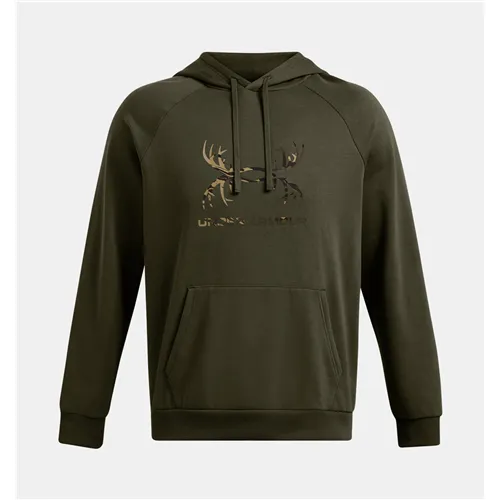 OD Green - Men's UA Rival Fleece Antler Hoodie