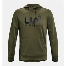 Green - Men's UA Armour Fleece Hunt Logo Hoodie