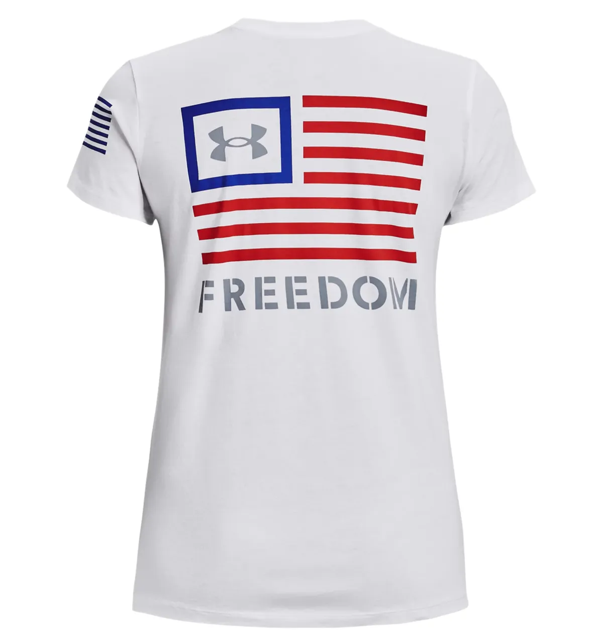 White - Women's UA Freedom Banner T-Shirt