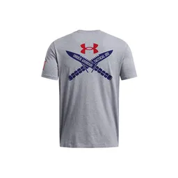 Gray - Back - Men's UA Freedom Spine T-Shirt