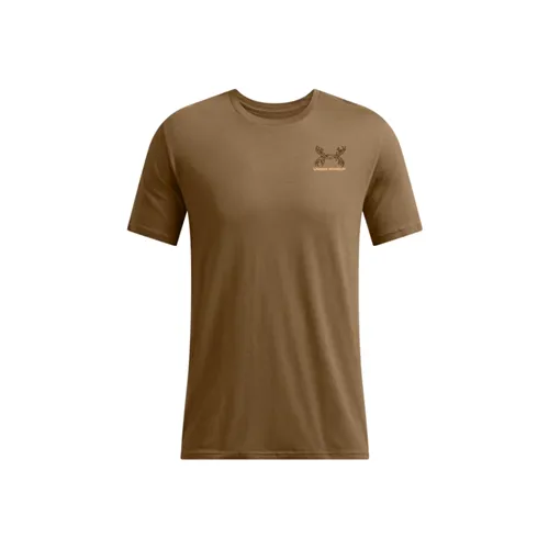 Coyote - Men's UA Schematic White Tail Short Sleeve T-Shirt