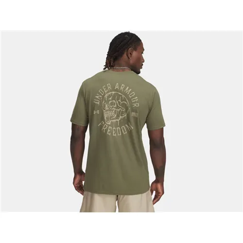 UA M Freedom Skull Short Sleeve T-Shirt