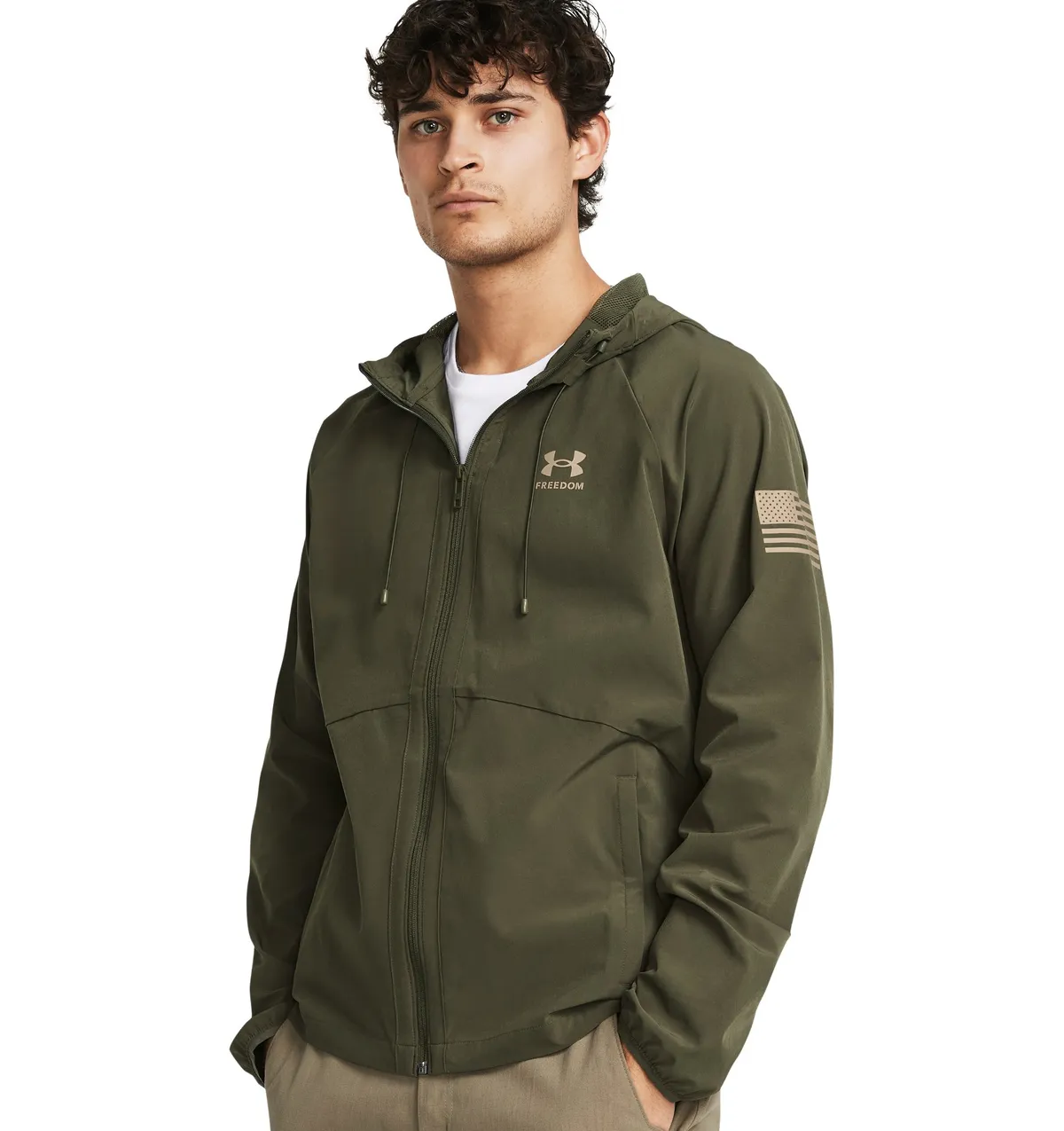 Green - Men's UA Freedom Windbreaker Jacket