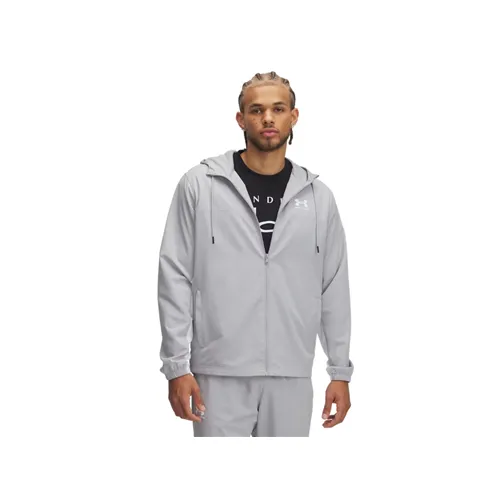 Gray - UA Rival Woven Windbreaker