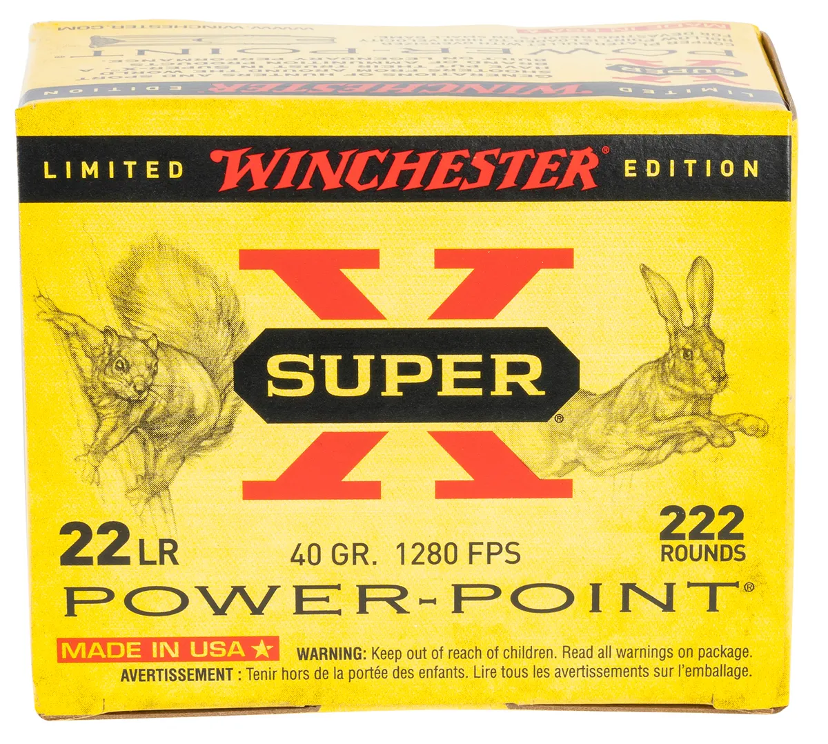 Alternate Image - Super X Hollow Point 40 gr 22 Long Rifle Rimfire Ammo - 222 Round Box