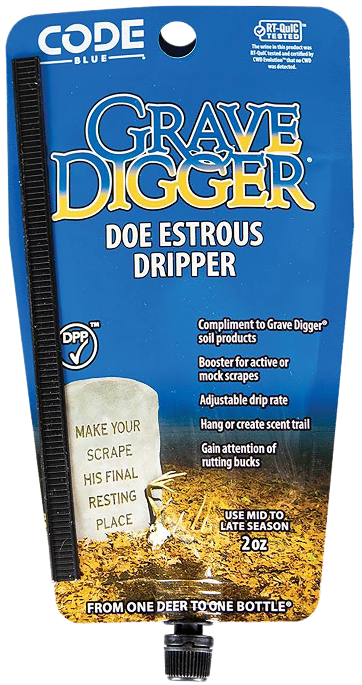 Code Blue Grave Digger Doe Estrous Deer - 2 oz Dripper