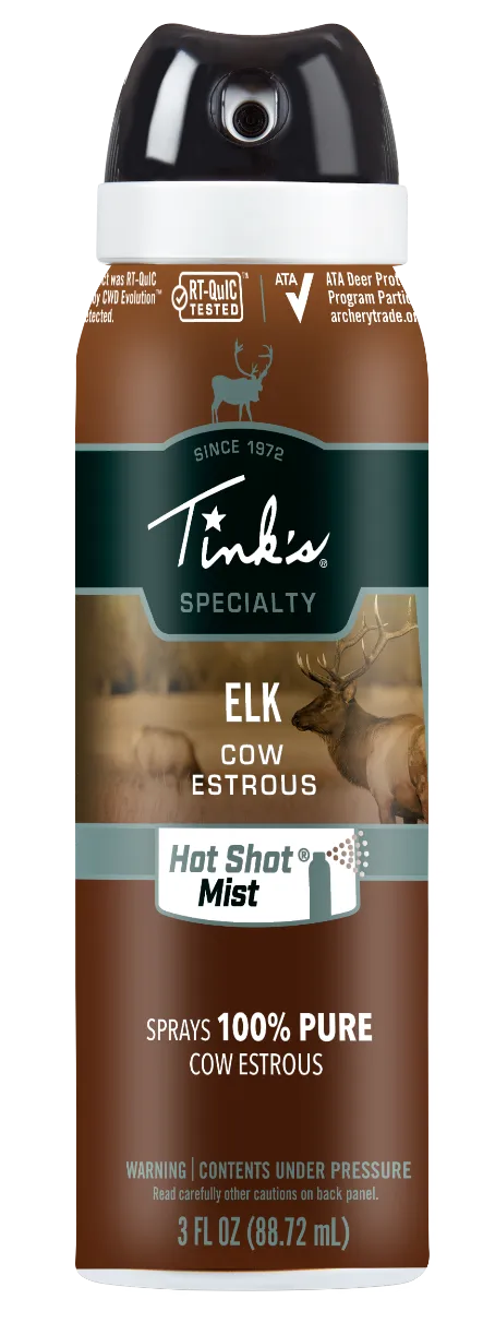Hot Shot Mist Attractant Elk Cow in Estrous Scent 3 oz Aerosol