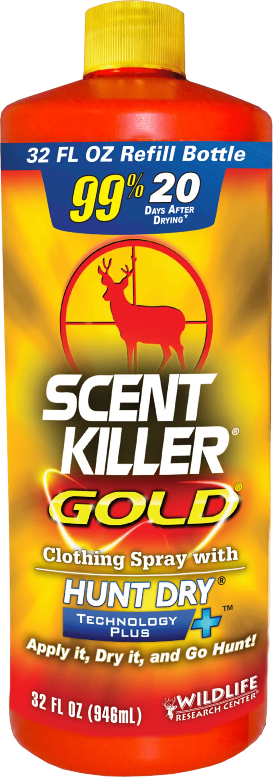 Scent Killer Gold Spray Refill Odorless - 32 oz Bottle