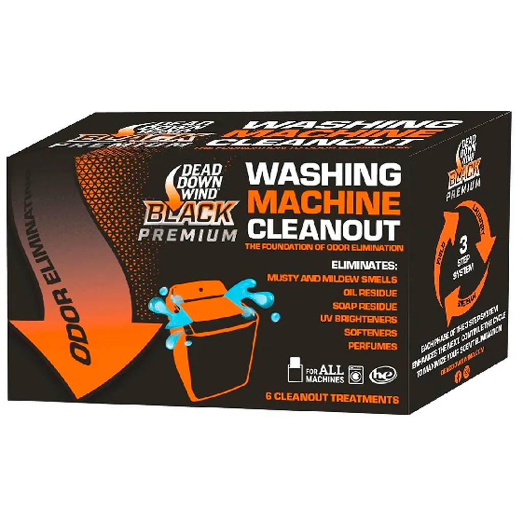 Dead Down Wind BLACK Premium Washing Machine Cleanout - 6 Pack