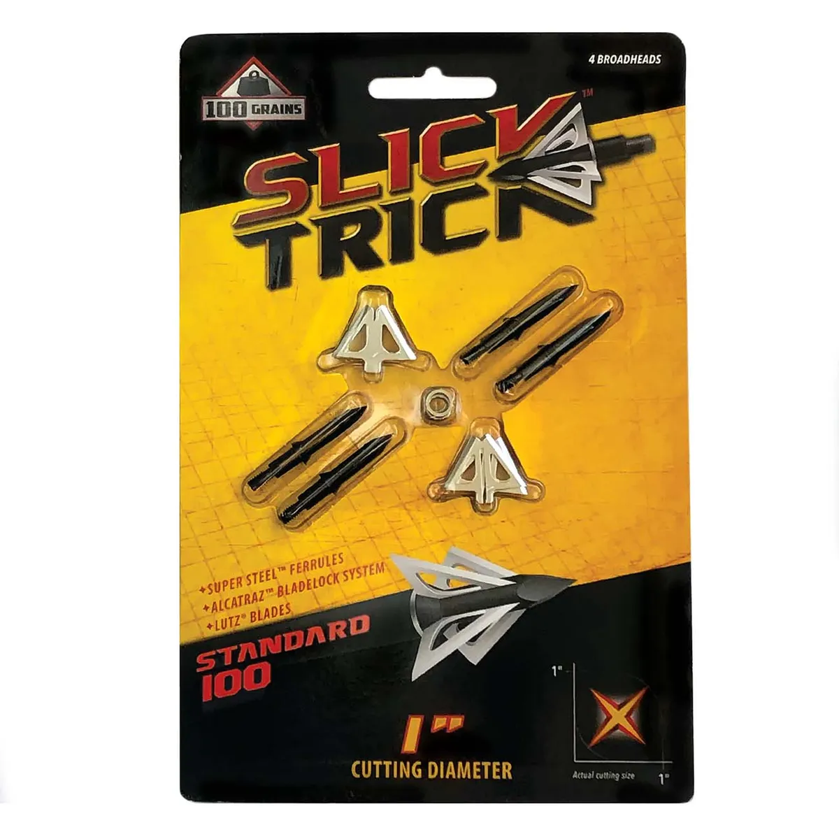 Pack - Slick Trick Standard Broadheads - 100 Grain (4-pack)