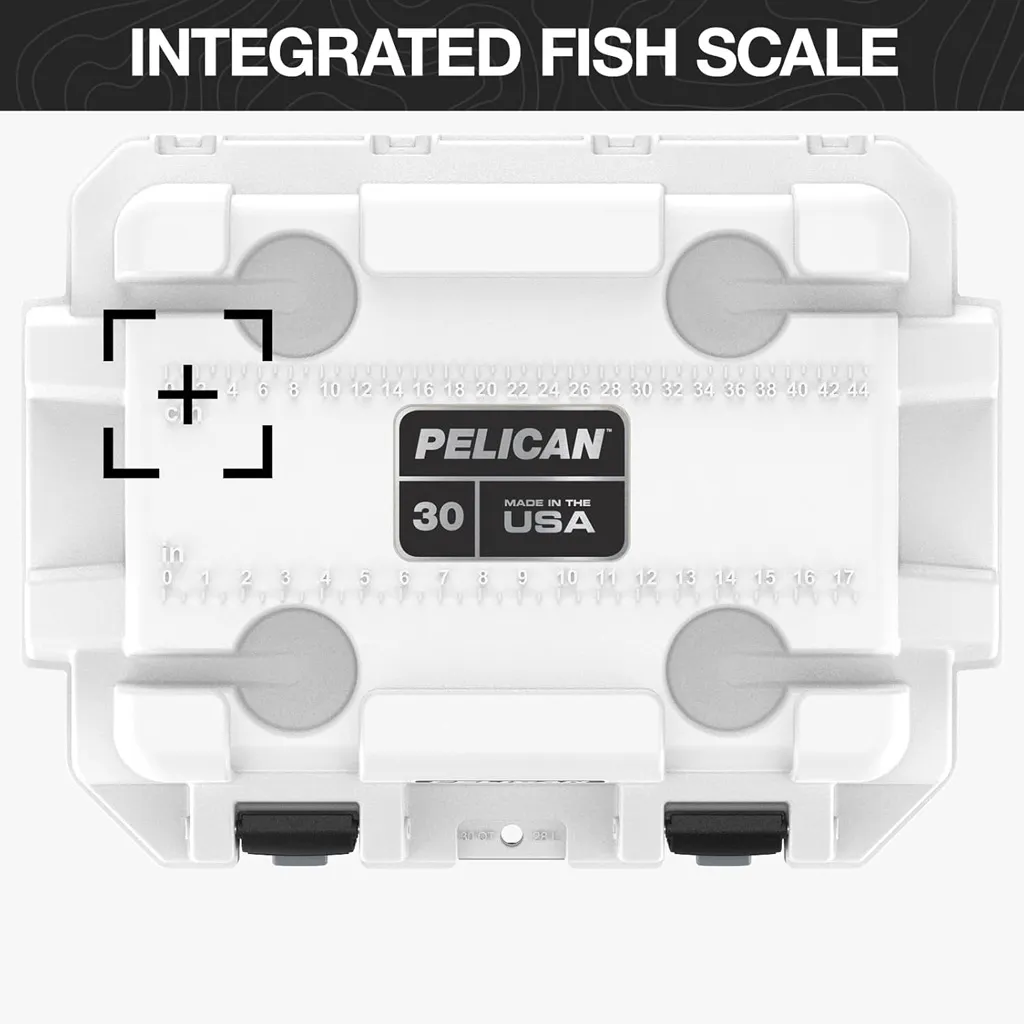 IM 30Qt Elite Cooler - White/Gray - Closeup