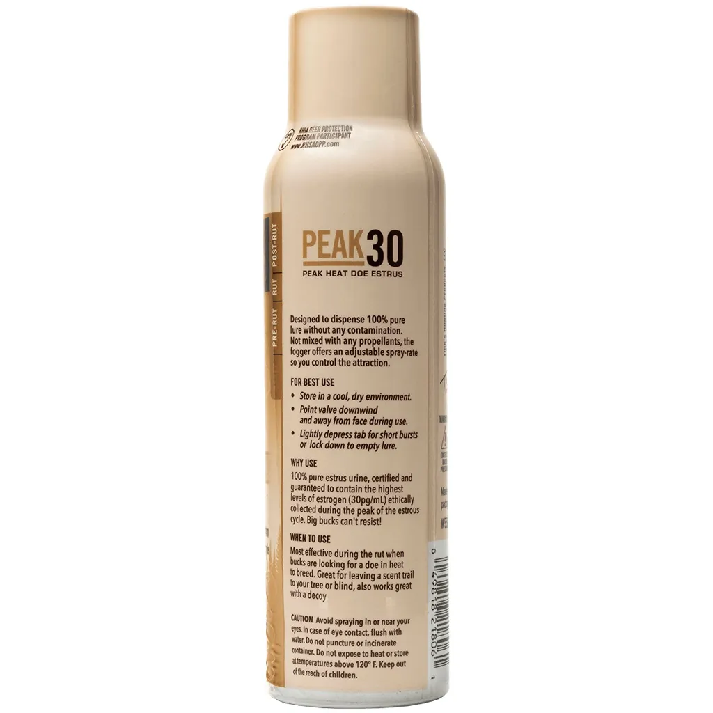 Tinks PEAK30 Premium Doe Estrus Fogger - 5 oz. - Back